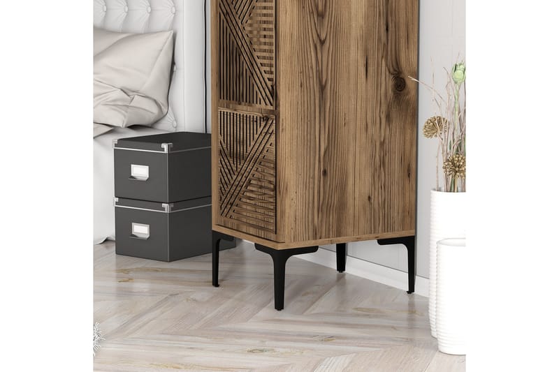 Kumsal Garderob 40 cm - Valnöt - Förvaring - Klädförvaring - Garderob & garderobssystem