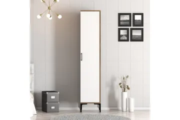 Kumsal Garderob 40 cm - Valnöt/Vit - Förvaring - Klädförvaring - Garderob & garderobssystem