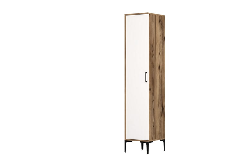 Kumsal Garderob 40 cm - Valnöt/Vit - Förvaring - Klädförvaring - Garderob & garderobssystem