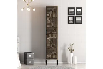 Kumsal Garderob 40x47,5 cm - Valnöt/Antracit - Förvaring - Klädförvaring - Garderob & garderobssystem
