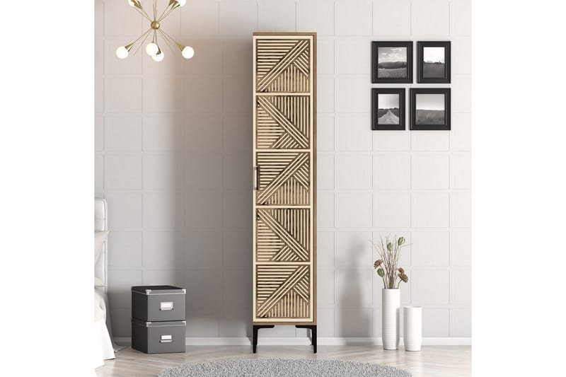 Kumsal Garderob 40x47,5 cm - Valnöt/Cream - Förvaring - Klädförvaring - Garderob & garderobssystem