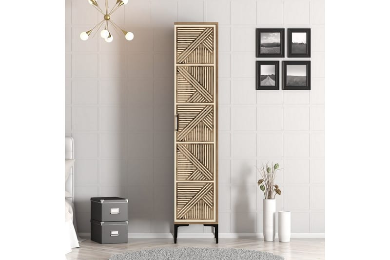 Kumsal Garderob 40x47,5 cm - Valnöt/Cream - Förvaring - Klädförvaring - Garderob & garderobssystem