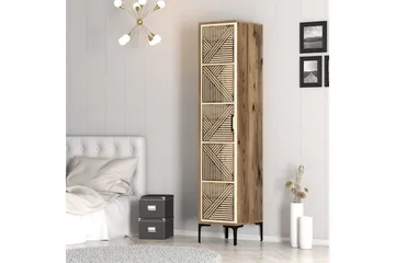 Kumsal Garderob 40x47,5 cm - Valnöt/Cream - Förvaring - Klädförvaring - Garderob & garderobssystem