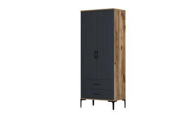 Kumsal Garderob 80 cm - Antracit - Förvaring - Klädförvaring - Garderob & garderobssystem