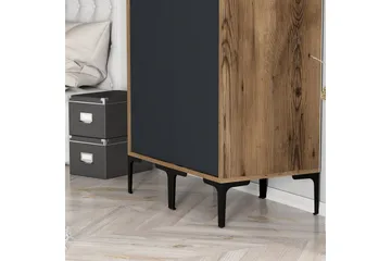 Kumsal Garderob 80 cm - Antracit - Förvaring - Klädförvaring - Garderob & garderobssystem