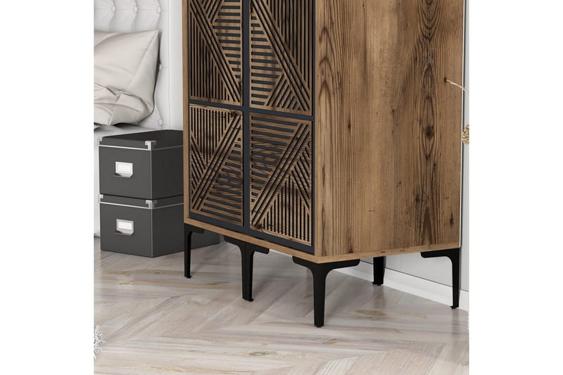 Kumsal Garderob 80 cm - Antracit - Förvaring - Klädförvaring - Garderob & garderobssystem