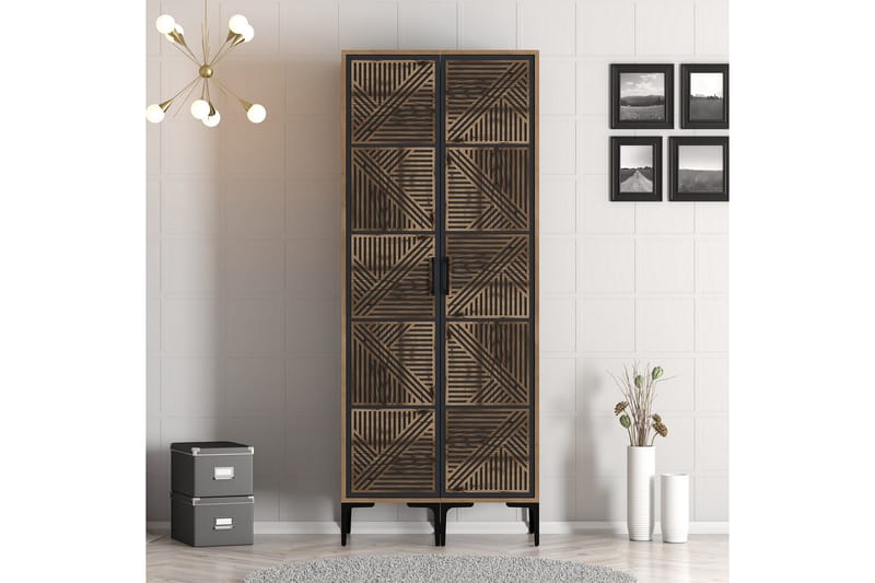 Kumsal Garderob 80 cm - Antracit - Förvaring - Klädförvaring - Garderob & garderobssystem