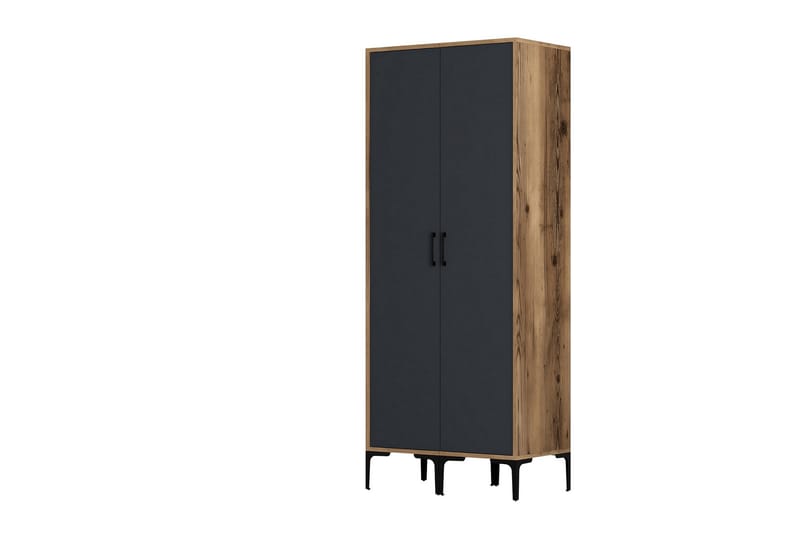 Kumsal Garderob 80 cm - Antracit - Förvaring - Klädförvaring - Garderob & garderobssystem