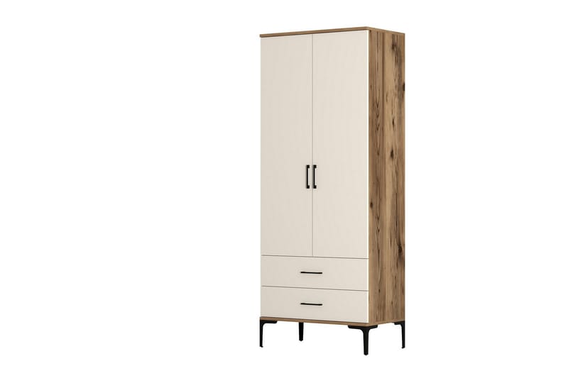Kumsal Garderob 80 cm - Cream - Förvaring - Klädförvaring - Garderob & garderobssystem