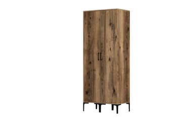 Kumsal Garderob 80 cm - Valnöt - Förvaring - Klädförvaring - Garderob & garderobssystem