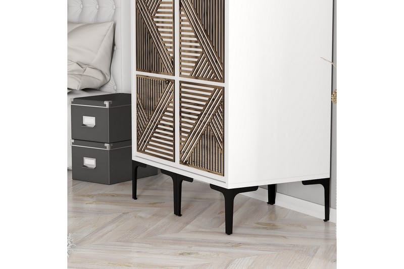 Kumsal Garderob 80 cm - Vit - Förvaring - Klädförvaring - Garderob & garderobssystem