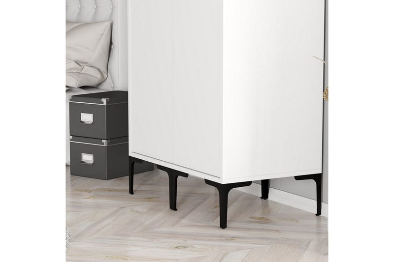 Kumsal Garderob 80 cm - Vit - Förvaring - Klädförvaring - Garderob & garderobssystem