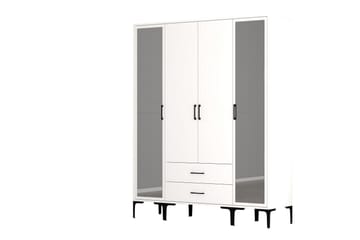Kumsal Garderob med Spegel - Vit - Förvaring - Klädförvaring - Garderob & garderobssystem