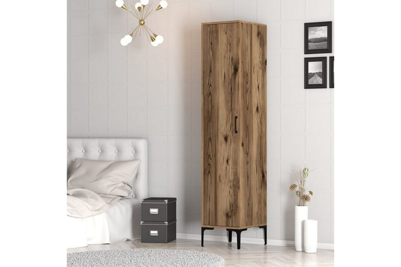Kumsal Garderobsskåp 40x47,5 cm - Valnöt - Förvaring - Klädförvaring - Garderob & garderobssystem - Klädskåp & fristående garderob
