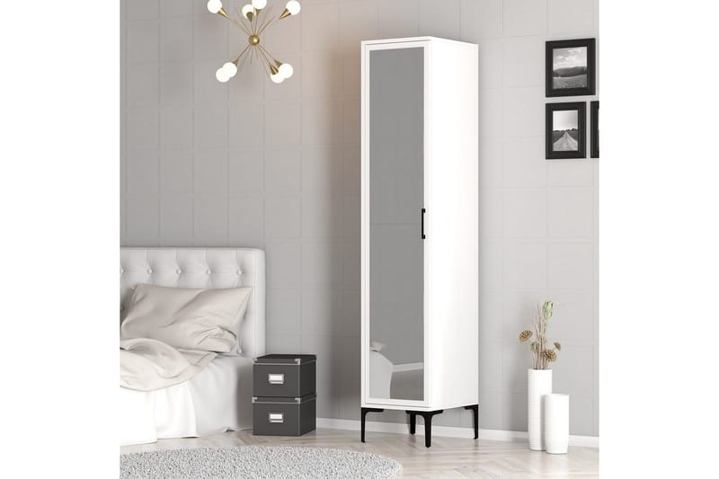 Kumsal Garderobsskåp 40x47,5 cm - Vit - Förvaring - Klädförvaring - Garderob & garderobssystem - Klädskåp & fristående garderob