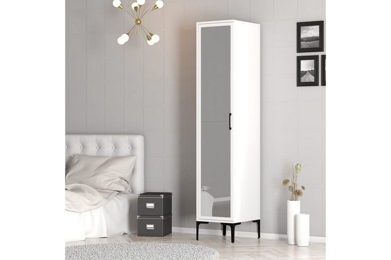 Kumsal Garderobsskåp 40x47,5 cm - Vit - Förvaring - Klädförvaring - Garderob & garderobssystem - Klädskåp & fristående garderob