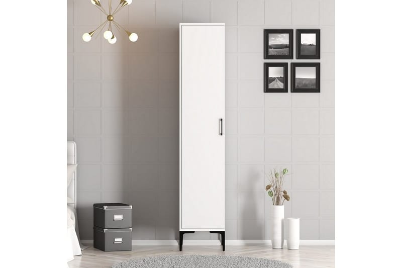 Kumsal Garderobsskåp 40x47,5 cm - Vit - Förvaring - Klädförvaring - Garderob & garderobssystem - Klädskåp & fristående garderob