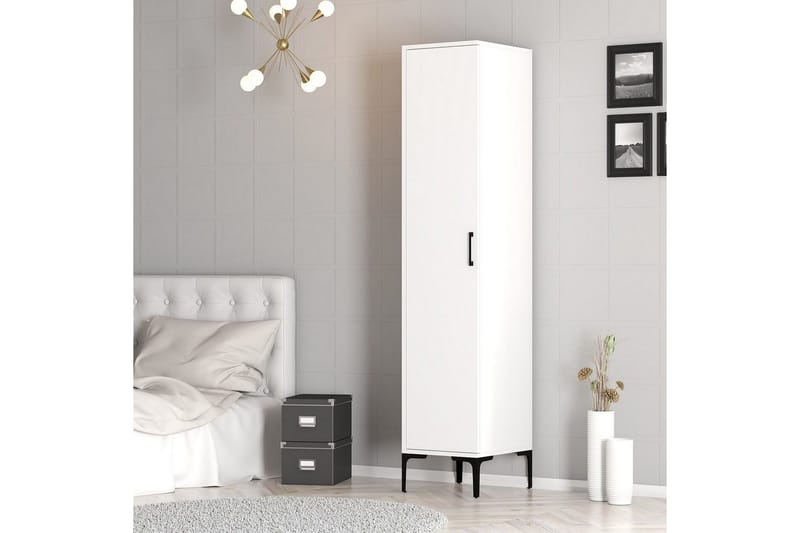 Kumsal Garderobsskåp 40x47,5 cm - Vit - Förvaring - Klädförvaring - Garderob & garderobssystem - Klädskåp & fristående garderob
