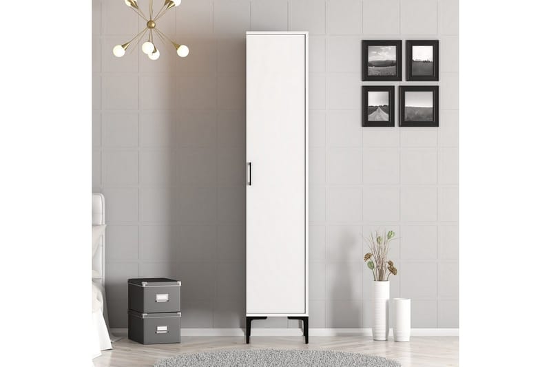 Kumsal Garderobsskåp 40x47,5 cm - Vit - Förvaring - Klädförvaring - Garderob & garderobssystem - Klädskåp & fristående garderob