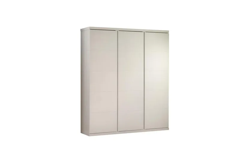 Lara Garderob 166 cm i Målat Trä, Offwhite