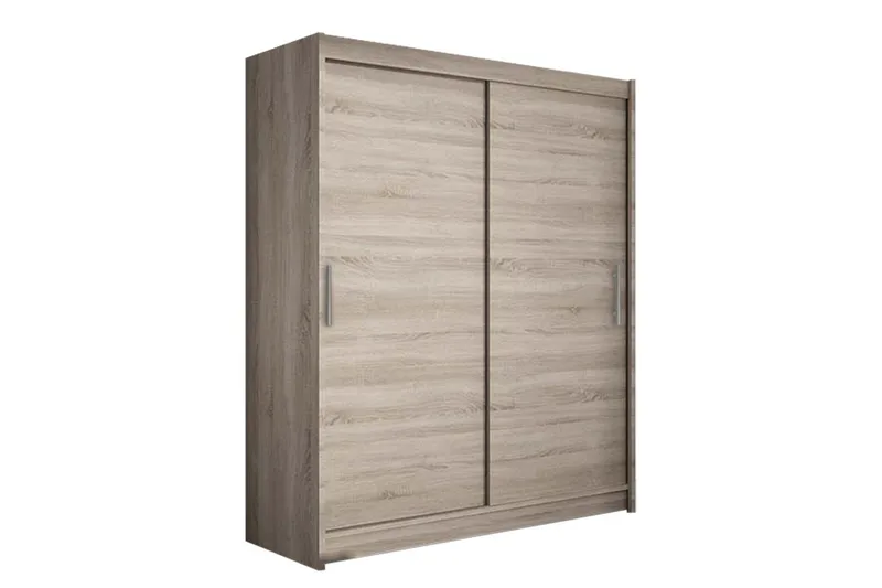 Leila Garderob 150 cm Skjutdörrar - Beige/Trä/Natur - Förvaring - Klädförvaring - Garderob & garderobssystem