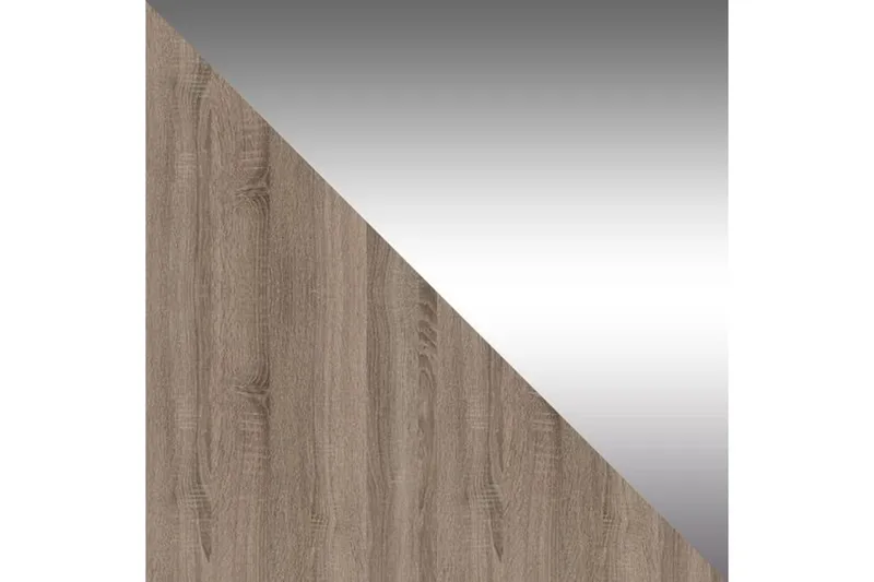 Leila Garderob 150 cm Skjutdörrar Smal Spegel - Ek - Förvaring - Klädförvaring - Garderob & garderobssystem