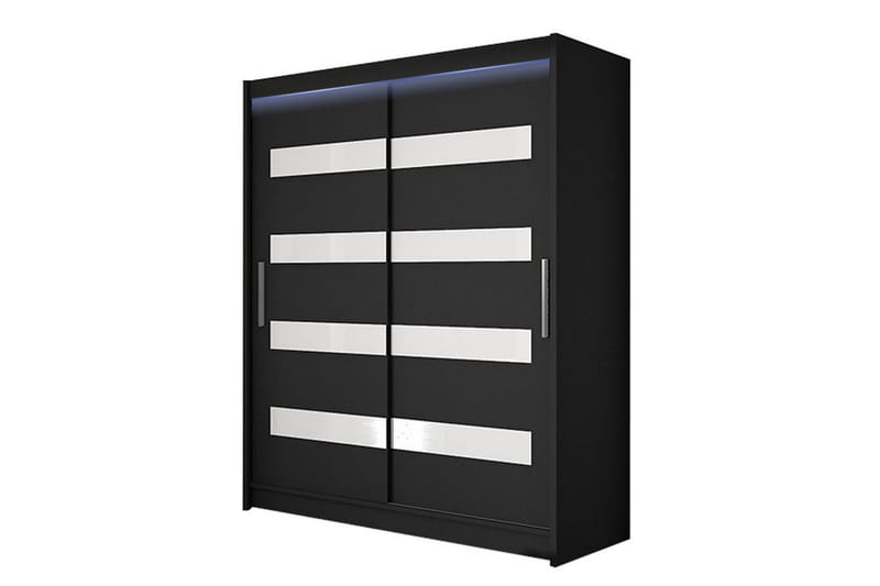 Leila Garderob 150x200 cm, Svart