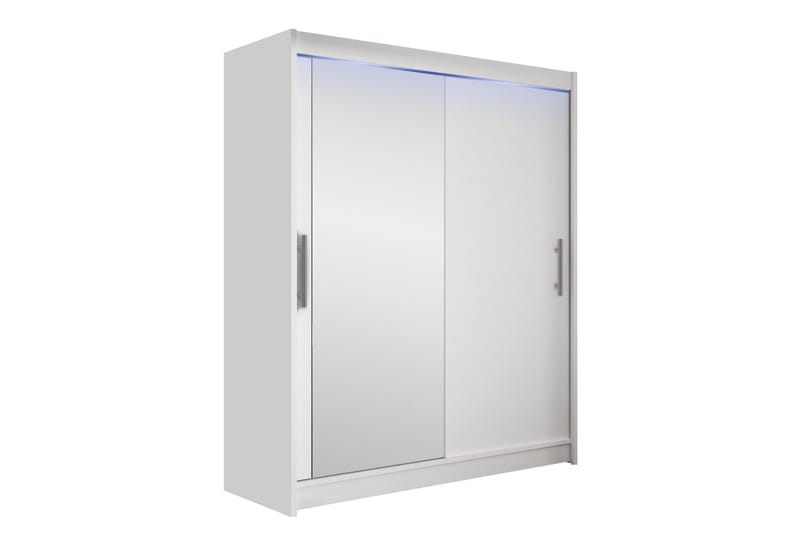 Leila Garderob med Spegel 150x200 cm, Vit