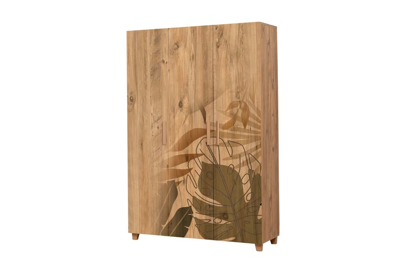 Leva Garderob 120x189 cm Brun - Hanah Home - Förvaring - Klädförvaring - Garderob & garderobssystem