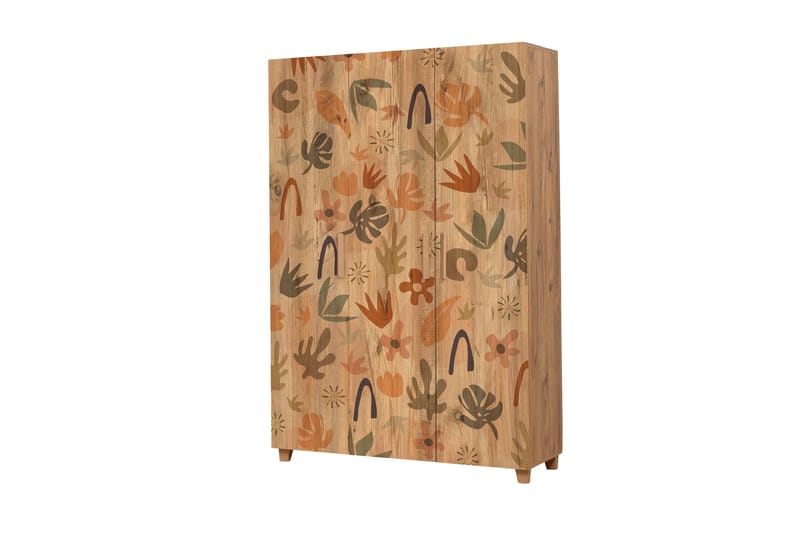 Leva Garderob 120x189 cm Brun - Hanah Home - Förvaring - Klädförvaring - Garderob & garderobssystem
