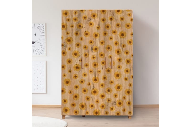Leva Garderob 120x189 cm Brun - Hanah Home - Förvaring - Klädförvaring - Garderob & garderobssystem