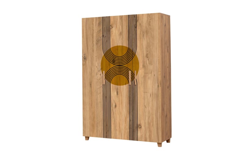 Leva Garderob 120x189 cm Brun - Hanah Home - Förvaring - Klädförvaring - Garderob & garderobssystem