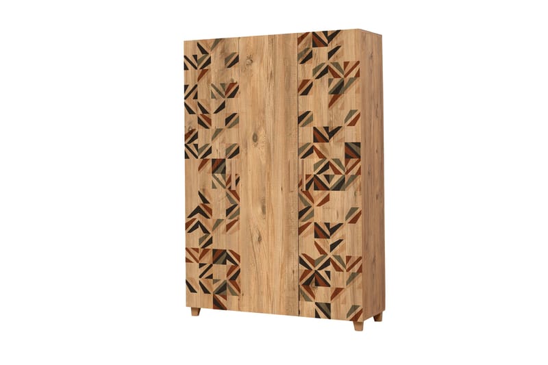Leva Garderob 120x189 cm Brun - Hanah Home - Förvaring - Klädförvaring - Garderob & garderobssystem