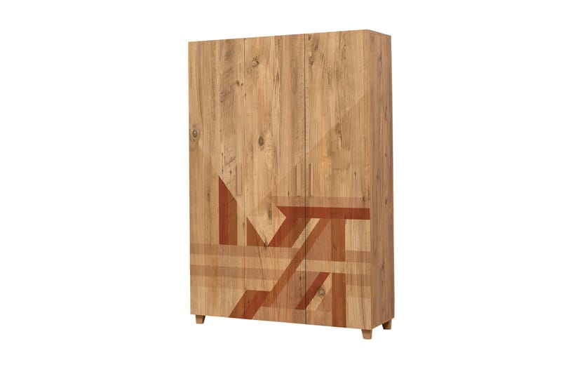 Leva Garderob 120x189 cm Brun - Hanah Home - Förvaring - Klädförvaring - Garderob & garderobssystem