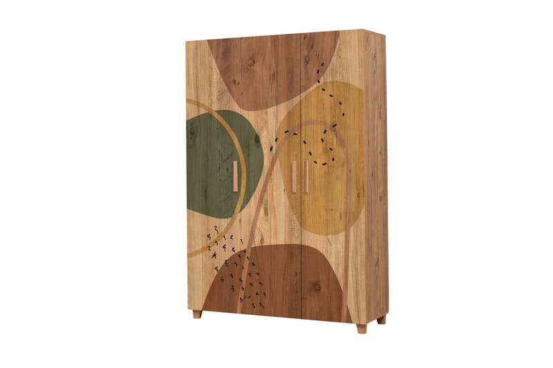 Leva Garderob 120x189 cm Brun - Hanah Home - Förvaring - Klädförvaring - Garderob & garderobssystem