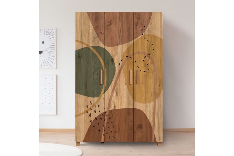 Leva Garderob 120x189 cm Brun - Hanah Home - Förvaring - Klädförvaring - Garderob & garderobssystem