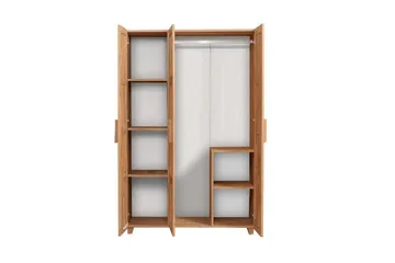 Leva Garderob 120x189 cm Brun/Vit - Hanah Home - Förvaring - Klädförvaring - Garderob & garderobssystem