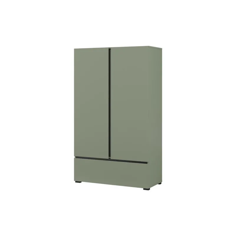 Linneskåp Cross S 2 dörrar 1 låda - Grön - Förvaring - Klädförvaring - Garderob & garderobssystem - Klädskåp & fristående garderob