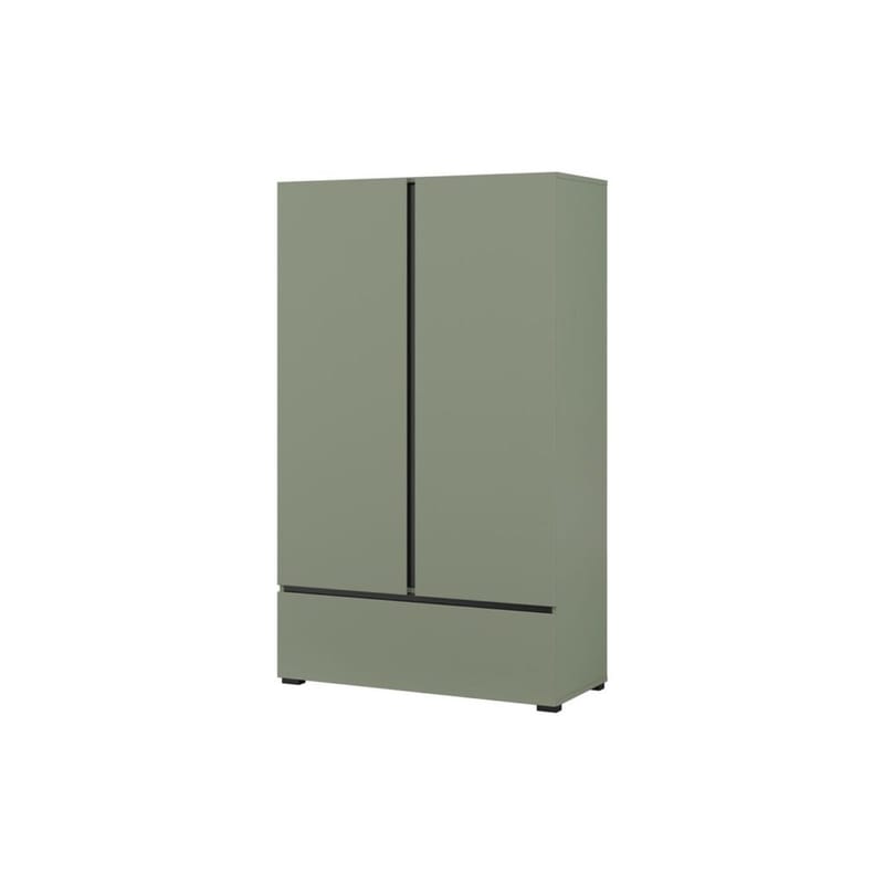 Linneskåp Cross S 2 dörrar 1 låda - Grön - Förvaring - Klädförvaring - Garderob & garderobssystem - Klädskåp & fristående garderob