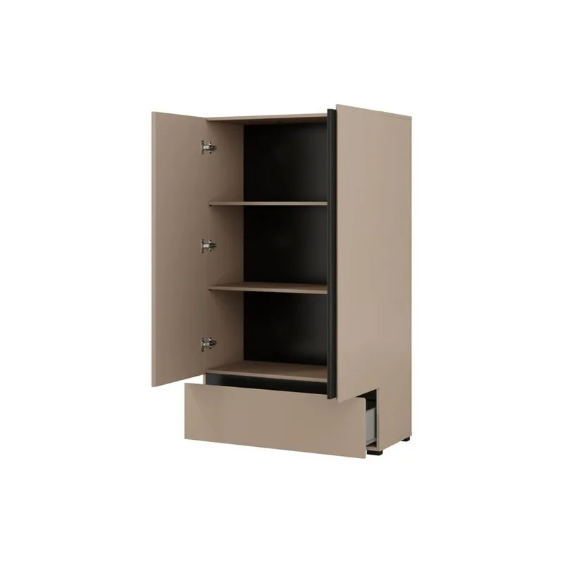 Linneskåp Cross S 2 dörrar 1 låda - Kongo - Förvaring - Klädförvaring - Garderob & garderobssystem - Klädskåp & fristående garderob