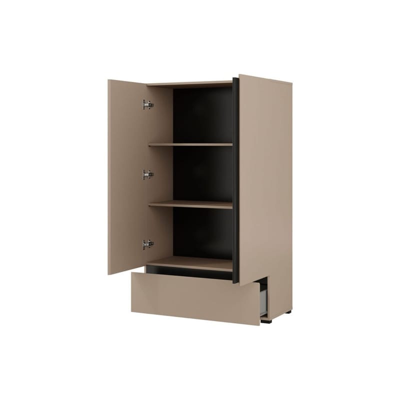 Linneskåp Cross S 2 dörrar 1 låda - Kongo - Förvaring - Klädförvaring - Garderob & garderobssystem - Klädskåp & fristående garderob