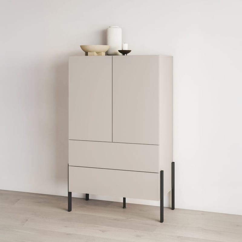 Linneskåp Jukon S 2 Dörrar med 2 Lådor - Kashmir - Förvaring - Klädförvaring - Garderob & garderobssystem - Klädskåp & fristående garderob