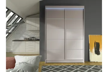 Liverpool Garderob 120x200 cm - Beige - Förvaring - Klädförvaring - Garderob & garderobssystem