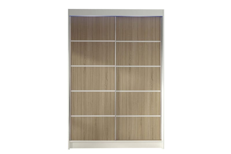 Liverpool Garderob 120x200 cm - Brun/Vit - Förvaring - Klädförvaring - Garderob & garderobssystem