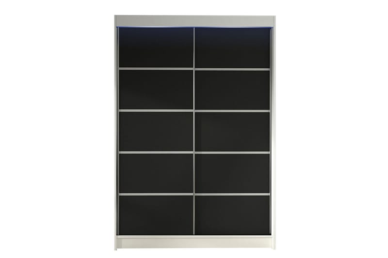 Liverpool Garderob 120x200 cm - Svart/Vit - Förvaring - Klädförvaring - Garderob & garderobssystem