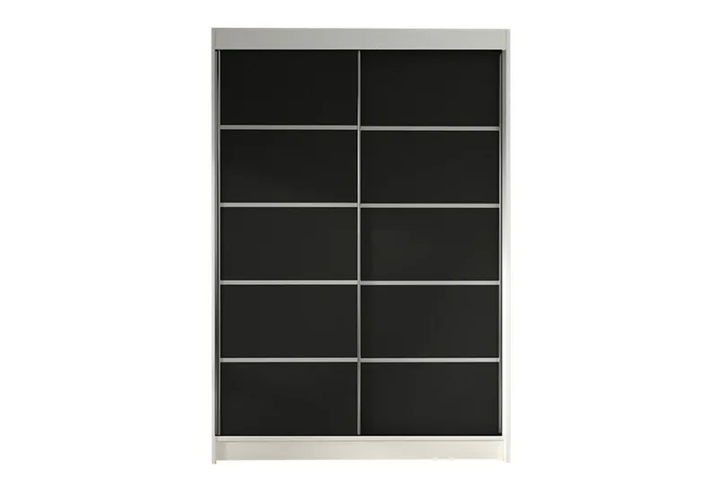 Liverpool Garderob 120x200 cm - Svart/Vit - Förvaring - Klädförvaring - Garderob & garderobssystem