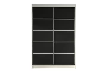 Liverpool Garderob 120x200 cm - Svart/Vit - Förvaring - Klädförvaring - Garderob & garderobssystem