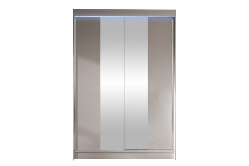 Liverpool Garderob m. Spegel 120x200 cm - Beige - Förvaring - Klädförvaring - Garderob & garderobssystem