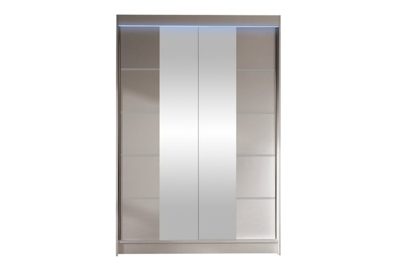 Liverpool Garderob m. Spegel 120x200 cm, Grå