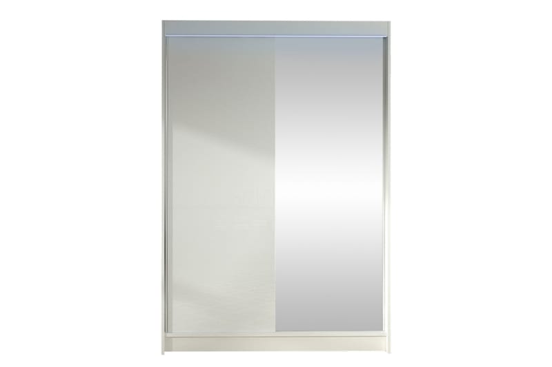Liverpool Garderob m. Spegel 120x200 cm - Vit - Förvaring - Klädförvaring - Garderob & garderobssystem
